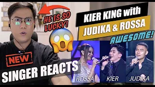 Kier King Bernyanyi Bersama Judika dan Rossa [Dangdut Academy 6] | SINGER REACTION