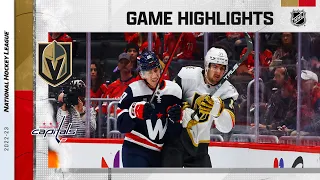 Golden Knights @ Capitals 11/1 | NHL Highlights 2022