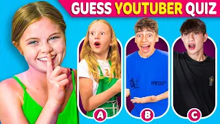 Guess the Youtuber Quiz | Quizzes about Salish Matter, Like Nastya, King Ferran | Tiny Book