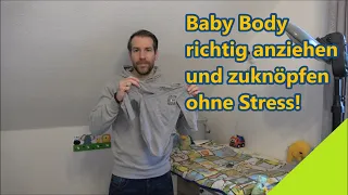 Baby Body anziehen und richtig zu knöpfen - Baby / Kleinkind anziehen