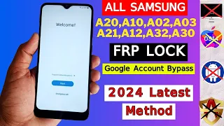 Samsung A02,A20,A12,A03,A10,A50 Frp Bypass Android 12 | After Reset Google Account Bypass 2024 New