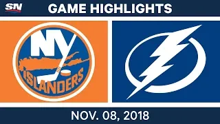 NHL Highlights | Islanders vs. Lightning – Nov. 8, 2018