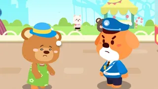 Don't Get Things in You're Nose and Mouth | Safety Tips Cartoon|Kid's Song's|Police Officer Baby Bus
