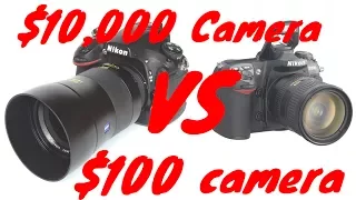 $10,000 Camera VS $100 Camera