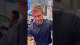 David Beckham Signs Autographs in  Times Square, New York