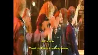 Queen + Liza Minelli We Are The Champions  Live At Wembley (Subtitulado Al Español).[HD]