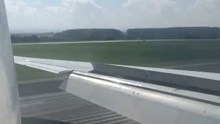 MD-82 Bourgas to Erfurt Full Reverse Thrust Landing!