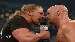 HHH Tries To Provoke Stone Cold Steve Austin! 1/15/2001