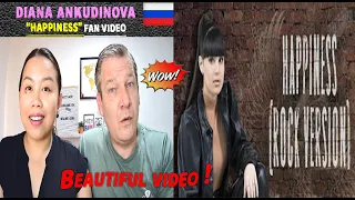 (Фан-видео) DIANA ANKUDINOVA  - Счастье (рок-версия) [Sonitus Terra] Dutch Couple REACTION