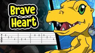 Digimon - Brave Heart 【Tab】|➤ GUITAR TUTORIAL