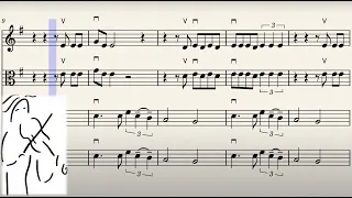 Seven Nation Army. Music Score for String Orchestra. Play Along. www.SashaViolin.com