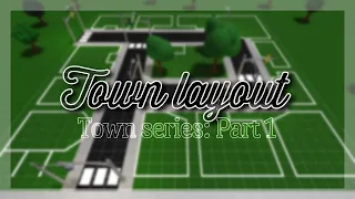 | Town Series: Town Layout Part 1 | no-gamepasses | Bloxburg |