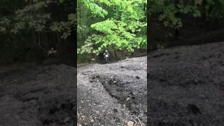 11 year old dirt bike hill climb on 85