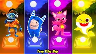 Crazy Frog - Pogo Oddbods - Pinkfong Hogi - Baby Shark | Tiles Hop EDM Rush