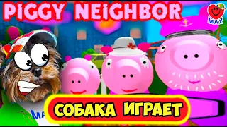 СЕМЕЙКА ПИГГИ ! НОВЫЙ СЕКРЕТ ! СОБАКА ИГРАЕТ ! (Piggy Neighbor Свинка Пеппа) #2 Валеришка Макс