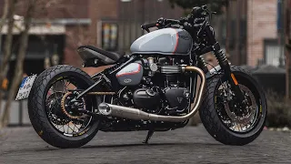 CUSTOM WIDE WHEEL BOBBER WITH VALVED EXHAUST - Thornton Hundred