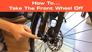 Taking the front wheel off your Riese & Müller electric bike