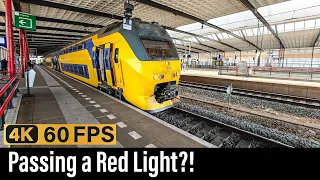 Train Cab Ride NL / Passing a Red Light?! / Lelystad - Schiedam - Amsterdam / VIRM IC / May 2024