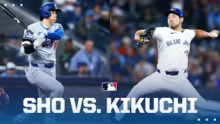 Shohei Ohtani and Yusei Kikuchi face off 👀