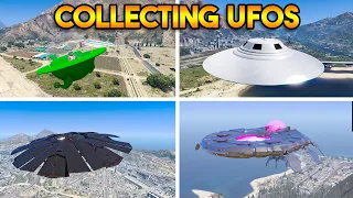 Finding and Collecting UFOs in GTA 5.