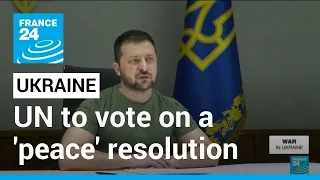 UN to convene as Ukraine, allies seek votes for 'peace' resolution • FRANCE 24 English