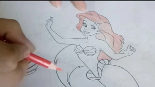 How to Coloring and Draw Mermaid Ariel Coloring Book Coloring for kids