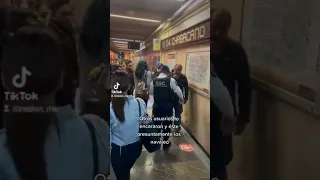 Presunto acosador del Metro agrede a personas que lo encaran #regionmx #cdmx #chabacano #noticias