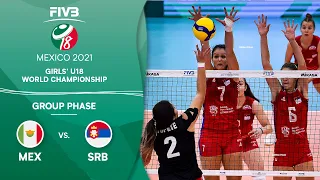 MEX vs. SRB - Group Phase | Full Game | Girls U18 Volleyball World Champs 2021