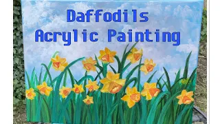 How to Paint Daffodils with Acrylic Paints!