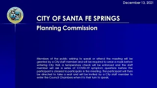 12-13-21 Planning Commission Meeting