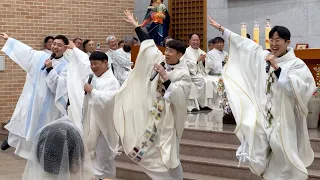 For the salvation of the young souls! - Catholic Salesian  ordination ceremony performance