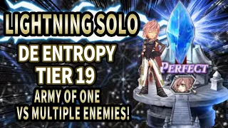 DFFOO GL - DE Entropy Tier 19 - Lightning SOLO - destroying another Multiple enemies tier