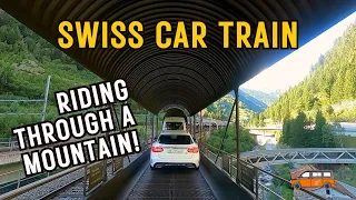 Taking a Car Train Through a Mountain to Grindelwald?? | Autoverlad in Switzerland