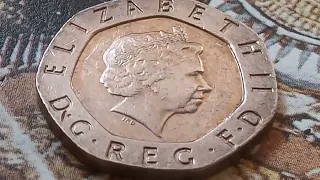 $ 32.000,00💰👈 Do You Have it!! Super Rare this error Coin U.K Queen Elizabeth II Twenty Pence 2006