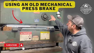 Mechanical Press Brake in a small fabrication shop #chiassonsmoke #welding