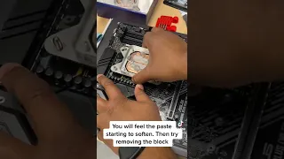 How to remove a Water Block stuck on CPU! #shorts