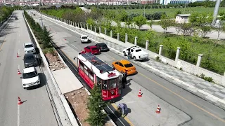 -Gölbaşı Nostaljik Tramvay raya indi