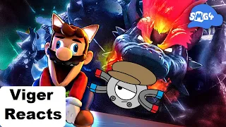 Viger Reacts to SMG4's "Stupid Bowser's Fury"