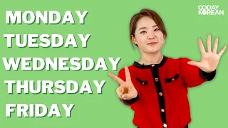 DAYS OF THE WEEK in Korean (weekdays, weekends, + special meanings)