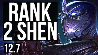 SHEN vs DARIUS (TOP) | Rank 2 Shen, 6/0/6, Dominating | JP Grandmaster | 12.7