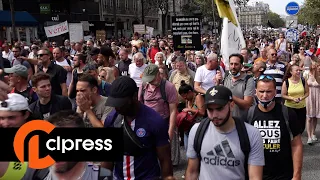 Manifestation contre le pass sanitaire : 8ème semaine consécutive (4 septembre 2021, Paris) [4K]