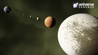 What If Saturn's Moons Orbited Earth? Universe Sandbox