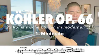 Köhler Opus 66 #1 - Moderato "The Swing" (25 Romantic Etudes for Flute)