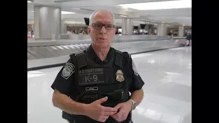 CBP Canine Enforcement Officer Bob Stone and Ferro