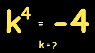 A Nice Olympiads Exponential Trick | Can you solve for k?