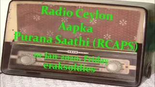Radio Ceylon 10-01-2020~Friday Morning~02A Film Sangeet - Sadabahar Gaane -