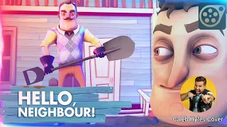 HELLO NEIGHBOR SONG - "GET OUT" Animated by World Of Games (Caleb Hyles Cover)