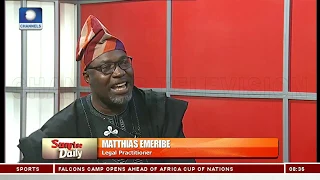 INEC Lacks The Power To Reject Candidate By Political Parties - Lawyer Pt.1 |Sunrise Daily|
