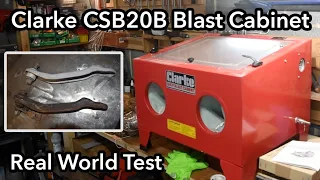 What To Expect From A Bench Top Blast Cabinet - Opening And Testing The Clarke CSB20B