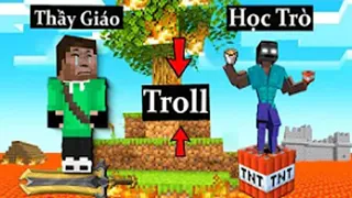 Anh Đen Xì Xì Và Thầy Giáo Hợp Nhất Troll Minecraft Em Sinh Đôi Phải Khóc Thét - Siêu Hài Hước 🤣